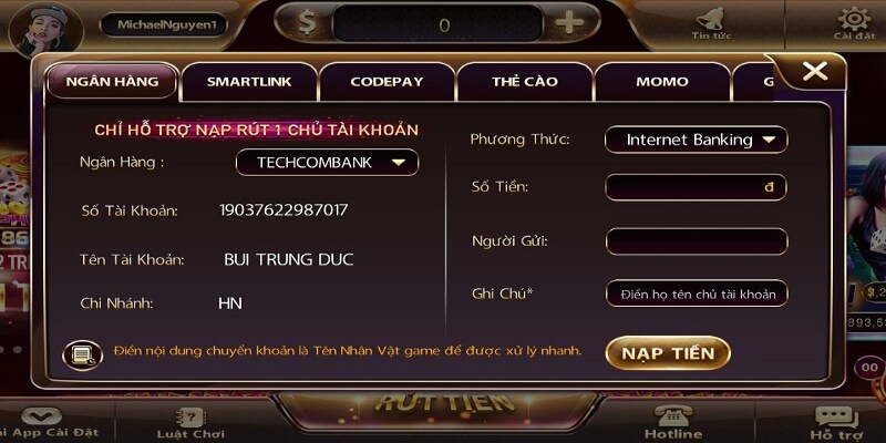 Nạp tiền Sunwin qua thẻ cào đơn giản